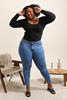 Picture of CURVY GIRL STRETCHY BLUE JEANS